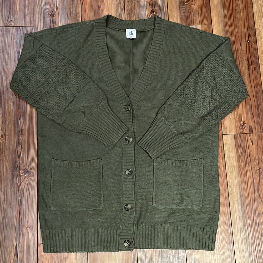 CAbi Trinity Stitch Knit Cardigan